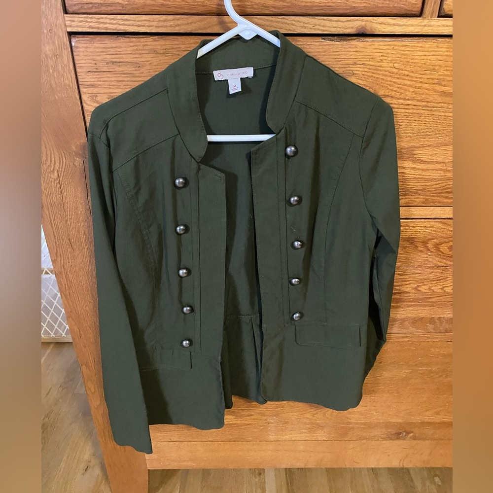 Dress Barn Olive Green Utility Jacket